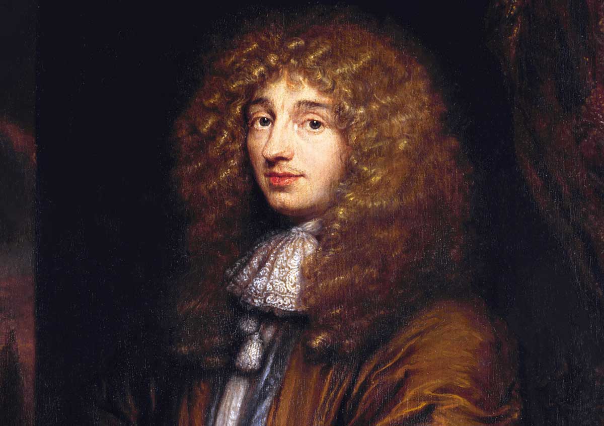 Christiaan Huygens,  by Caspar Netscher, 1671.