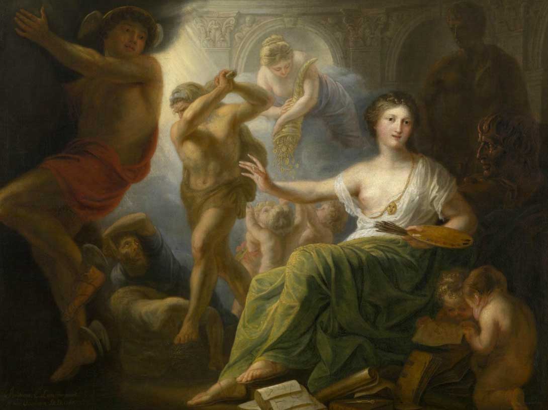Hercules Protects Painting from Ignorance and Envy