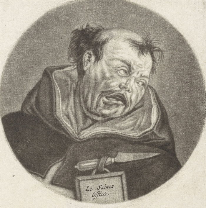 A monk as an inquisitor, Jacob Gole, c.1670-1724. Rijksmuseum. Public Domain.