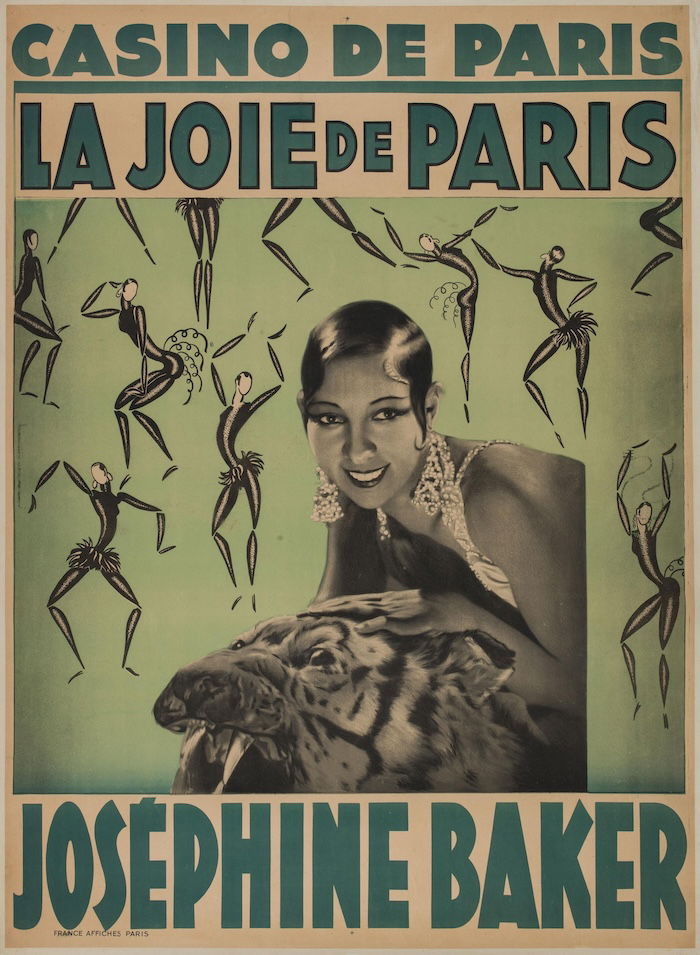 A poster of Josephine Baker at the Casino de Paris, 1930. Bibliothèque historique de la Ville de Paris. Public Domain.