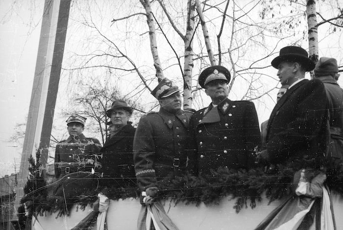 Yugoslav president Josip Broz Tito on a state visit to Poland, 1946. Narodowe Archiwum Cyfrowe. Public Domain.