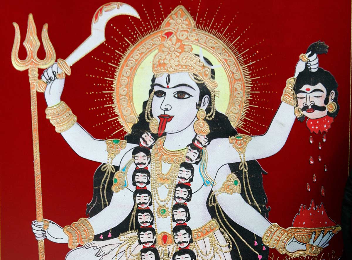 Likeness of the goddess Kali, Nepal, unknown date.