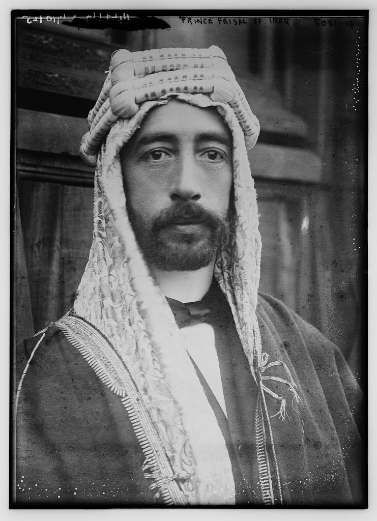 Prince Faisal of Iraq, later King Faisail I, c. 1915-20. Library of Congress. Public Domain.