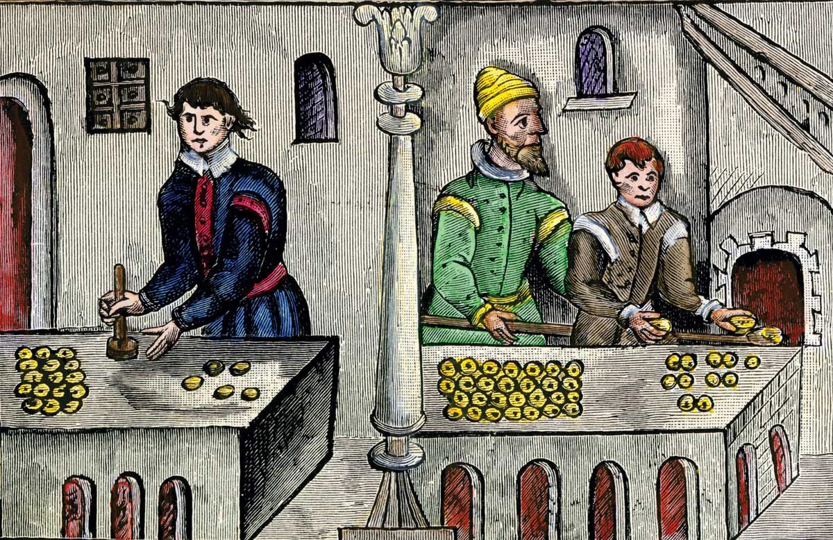 Bakers of York, 16th-century coloured wood engraving. Alamy.