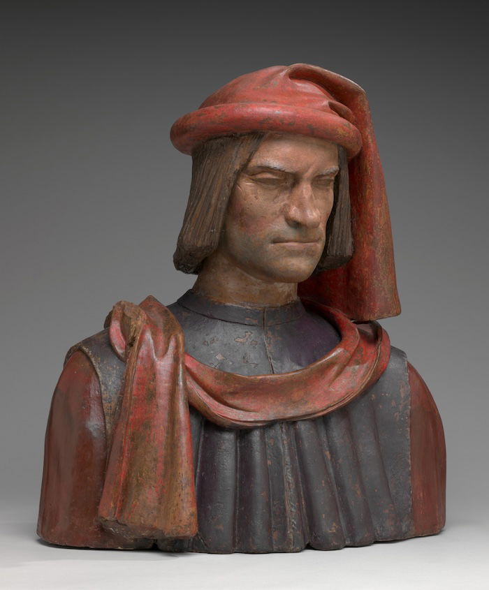 Lorenzo de' Medici, most likely after a model by Andrea del Verrocchio and Orsino Benintendi c.1513-20. National Gallery of Art. Public Domain.