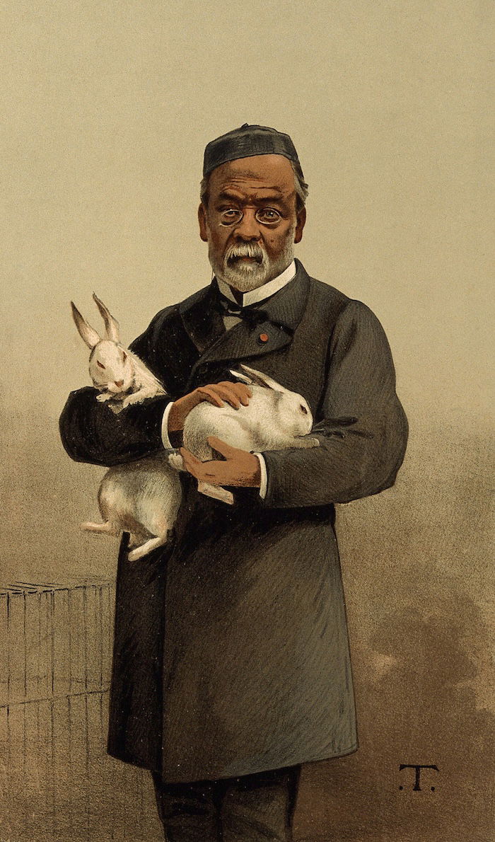 Louis Pasteur, colour lithograph by Théobald Chartran for Vanity Fair, 1887. Wellcome Collection. Public Domain.