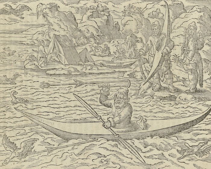 ‘Figure of the Wild Man and Woman thus brought to England’ by Martin Frobisher, 1598. Rijksmuseum. Public Domain.
