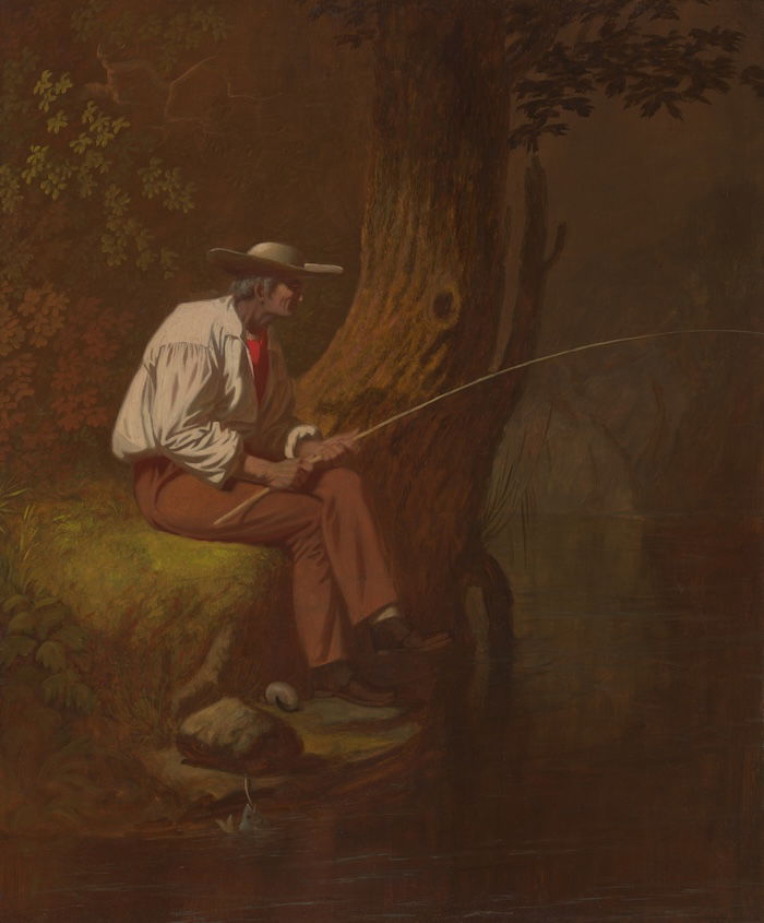 Mississippi Fisherman, by George Caleb Bingham, c.1850. Art Institute of Chicago. Public Domain.