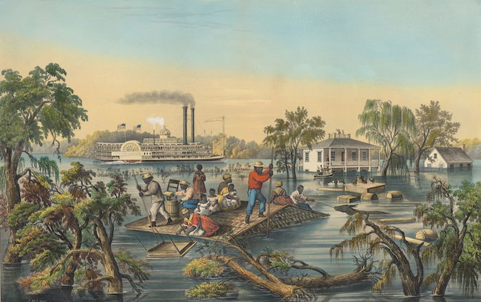 High Water in the Mississippi, by Frances Flora Bond Palmer, 1868. Metropolitan Museum of Art. Public Domain.