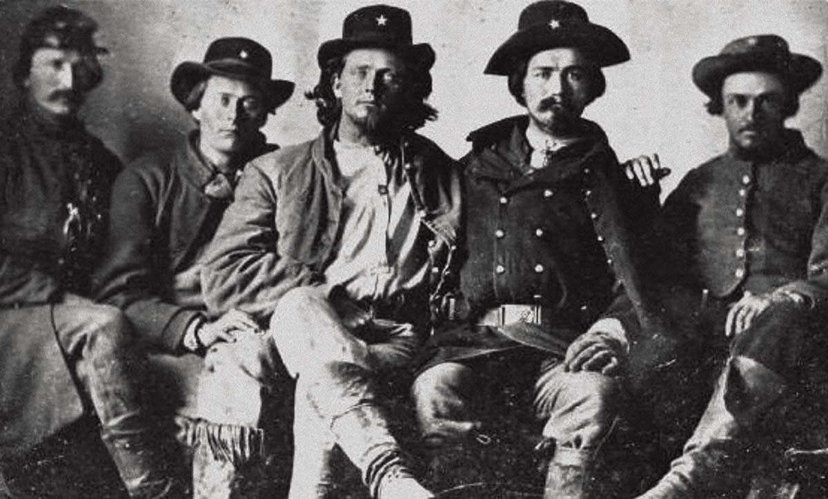  The 8th Texas Cavalry Regiment, popularly known as ‘Terry’s Texas Rangers’, c.1861.
