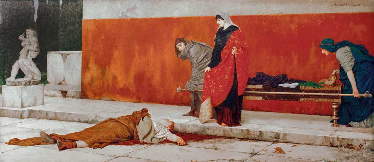 Death of Nero, by Vasily Sergeyevich Smirnov, 1888 © akg-images.