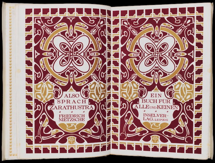 Also Sprach Zarathustra: Ein Buch für Alle und Keinen, 1908. Museum of Fine Art, Boston. Public Domain.