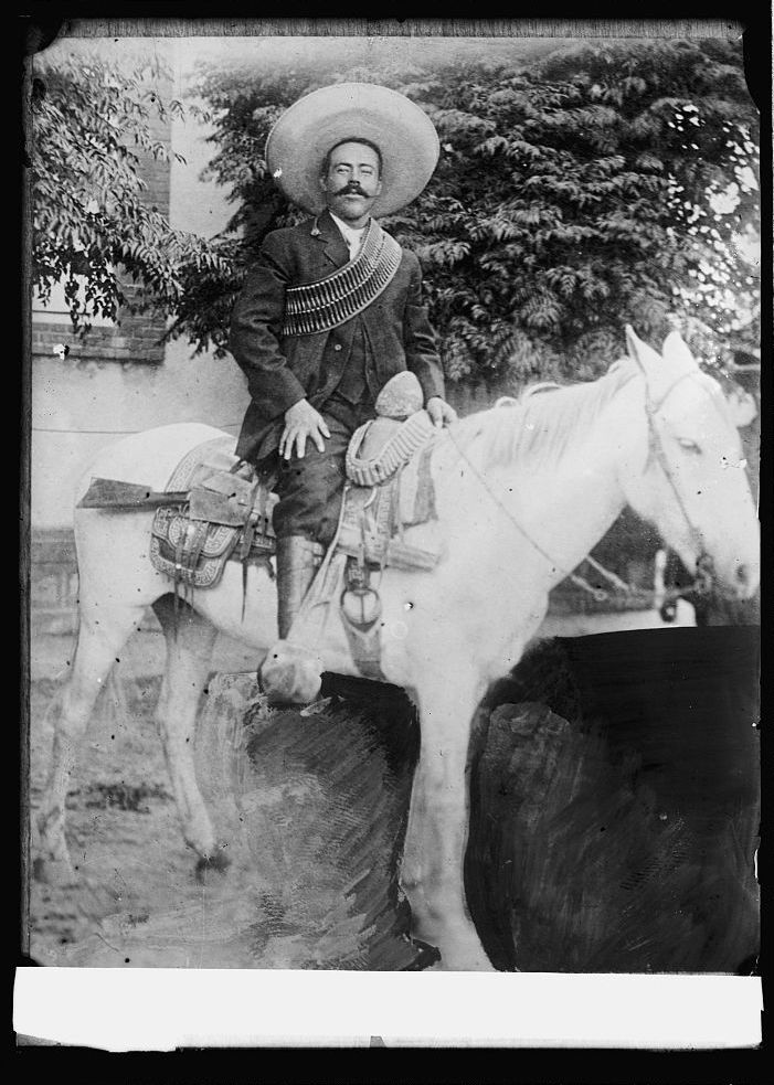Guerilla leader Francisco (‘Pancho’) Villa, c. 1908. Library of Congress. Public Domain.