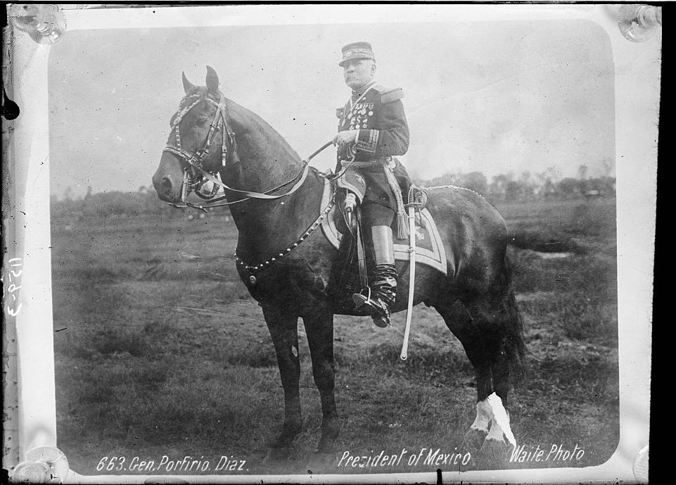 General Porfirio Diaz, the autocratic president of Mexico at the time of the Mexican Revolution, c. 1900. Library of Congress. Public Domain.
