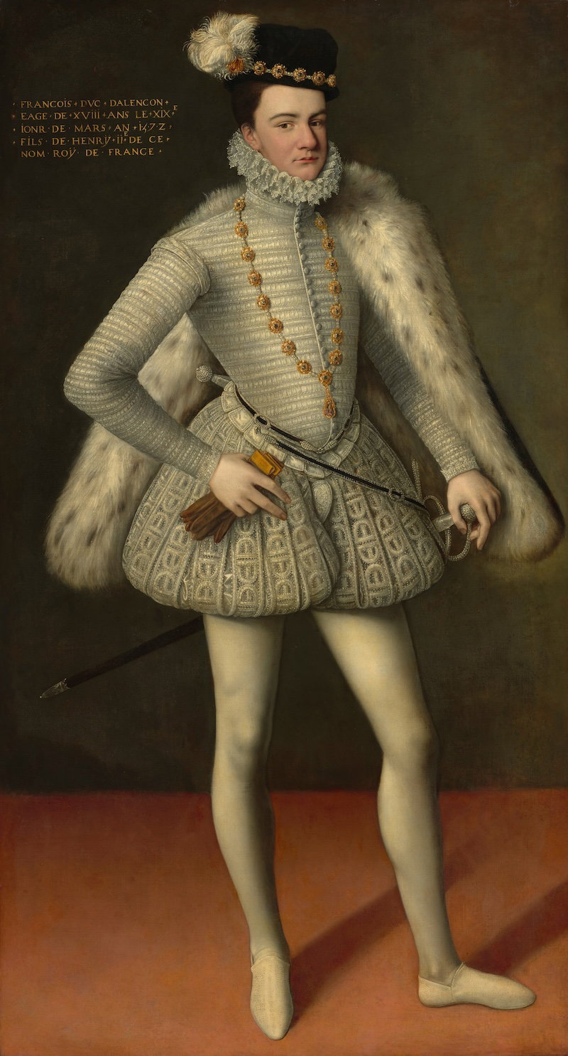 Prince François, duke of Alençon and Anjou, 1572. National Gallery of Art. Public Domain.