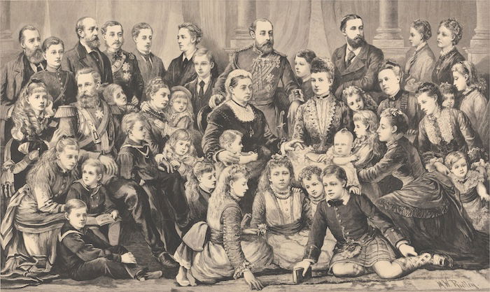 Queen Victoria and her extended family, after Matthew White Ridley, 1877. Yale Center for British Art, Yale Art Gallery Collection. Public Domain.