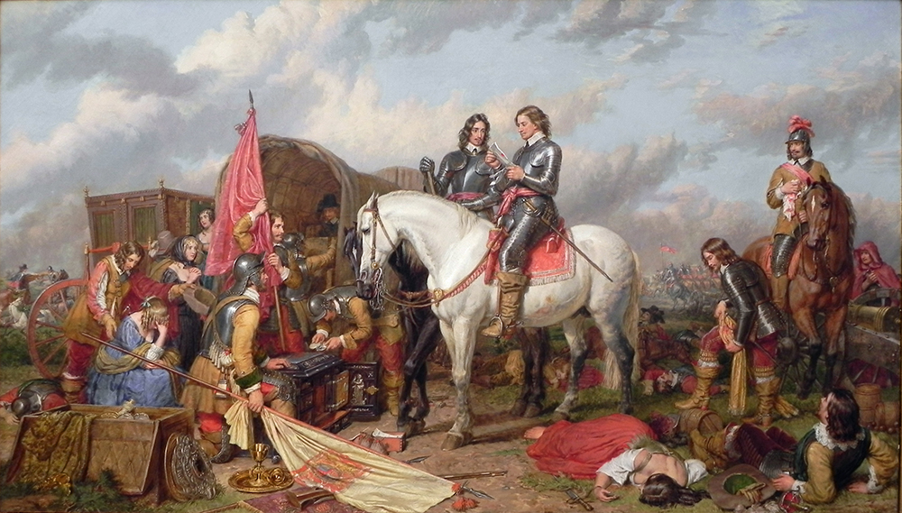 Cromwell in the Battle of Naseby in 1645, by Charles Landseer, 1851