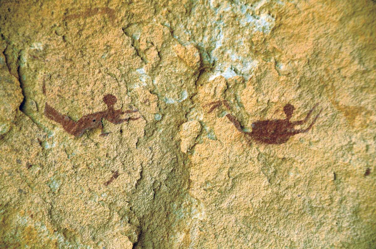 Detail from the Cave of Swimmers, Wadi Sura, Egypt.