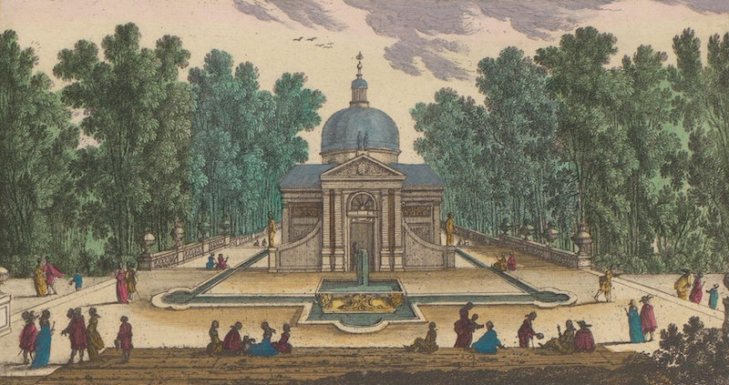 View of the grotto in the gardens of Château de Saint-Cloud, c.1631-91. Rijksmuseum Public Domain..