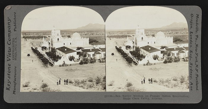 The San Xavier Reservation in Arizona, c.1920. Library of Congress. Public Domain.