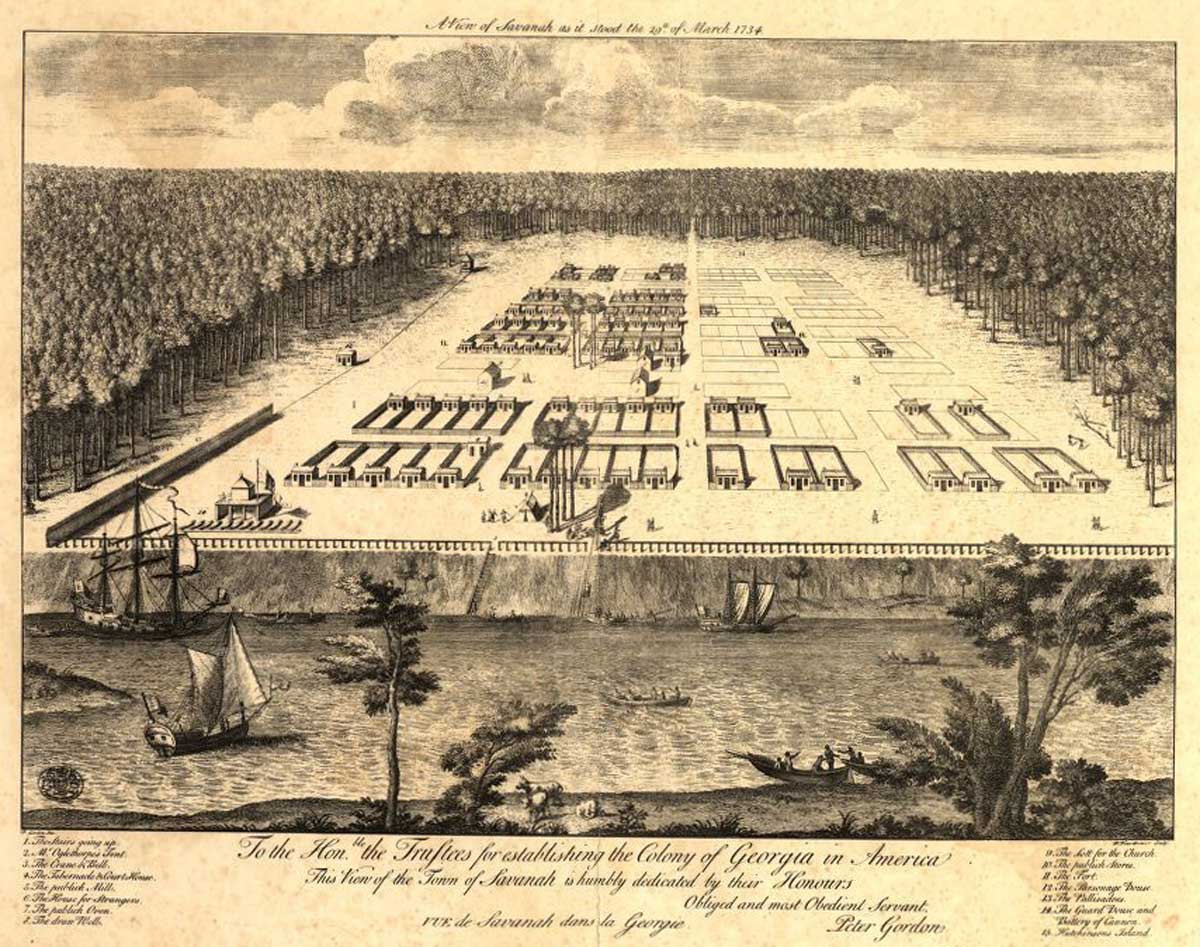 A view of Savannah as it stood the 29th of March 1734