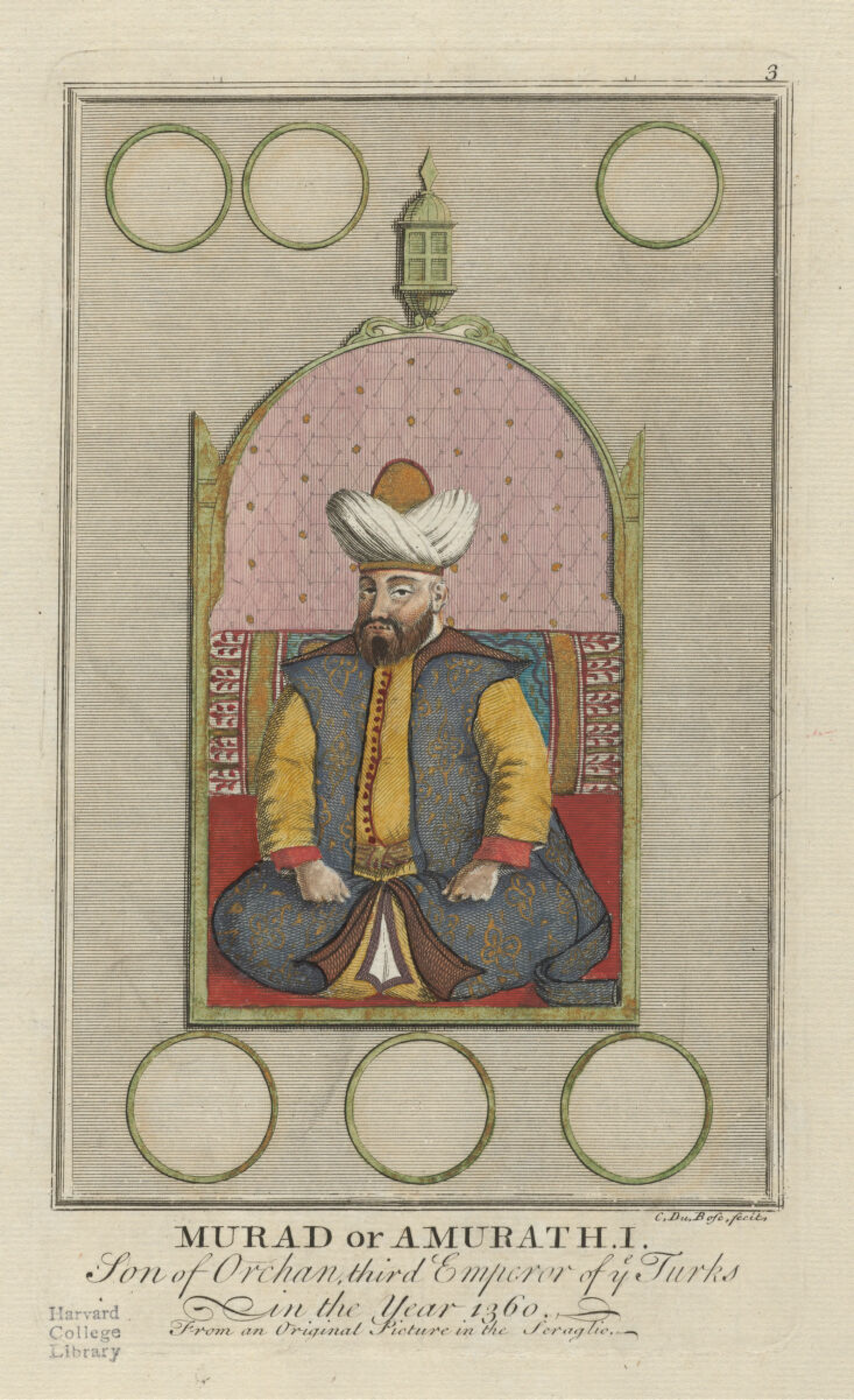 The history of the growth and decay of the Othman empire, by Dimitrie Cantemir, Voivode of Moldavia, c. 1734-35. Houghton Library, Harvard University (CC BY 4.0 DEED).