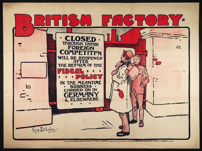A pro-tariff reform poster produced during the First World War. LSE Library. Public Domain.