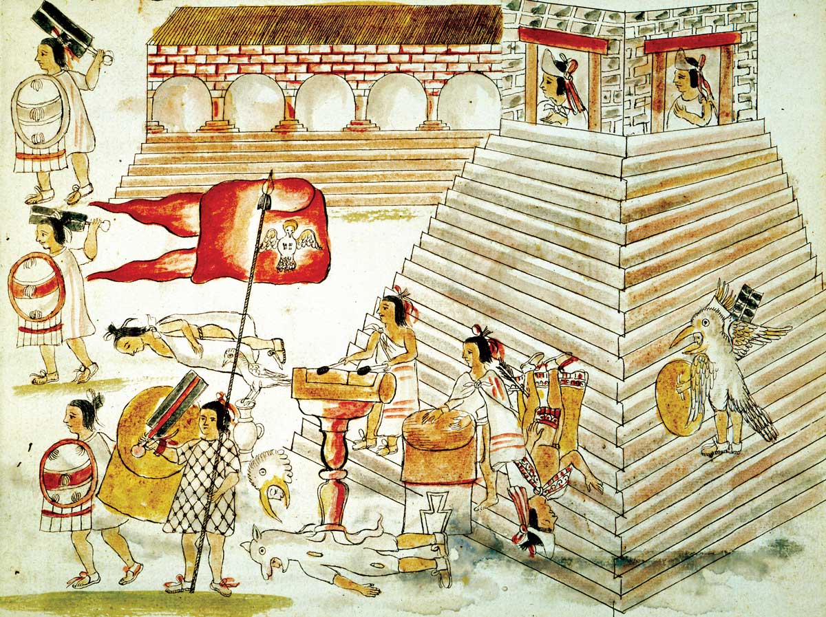 the destruction of Tenochtitlan, Spanish, 16th century © Bridgeman Images.