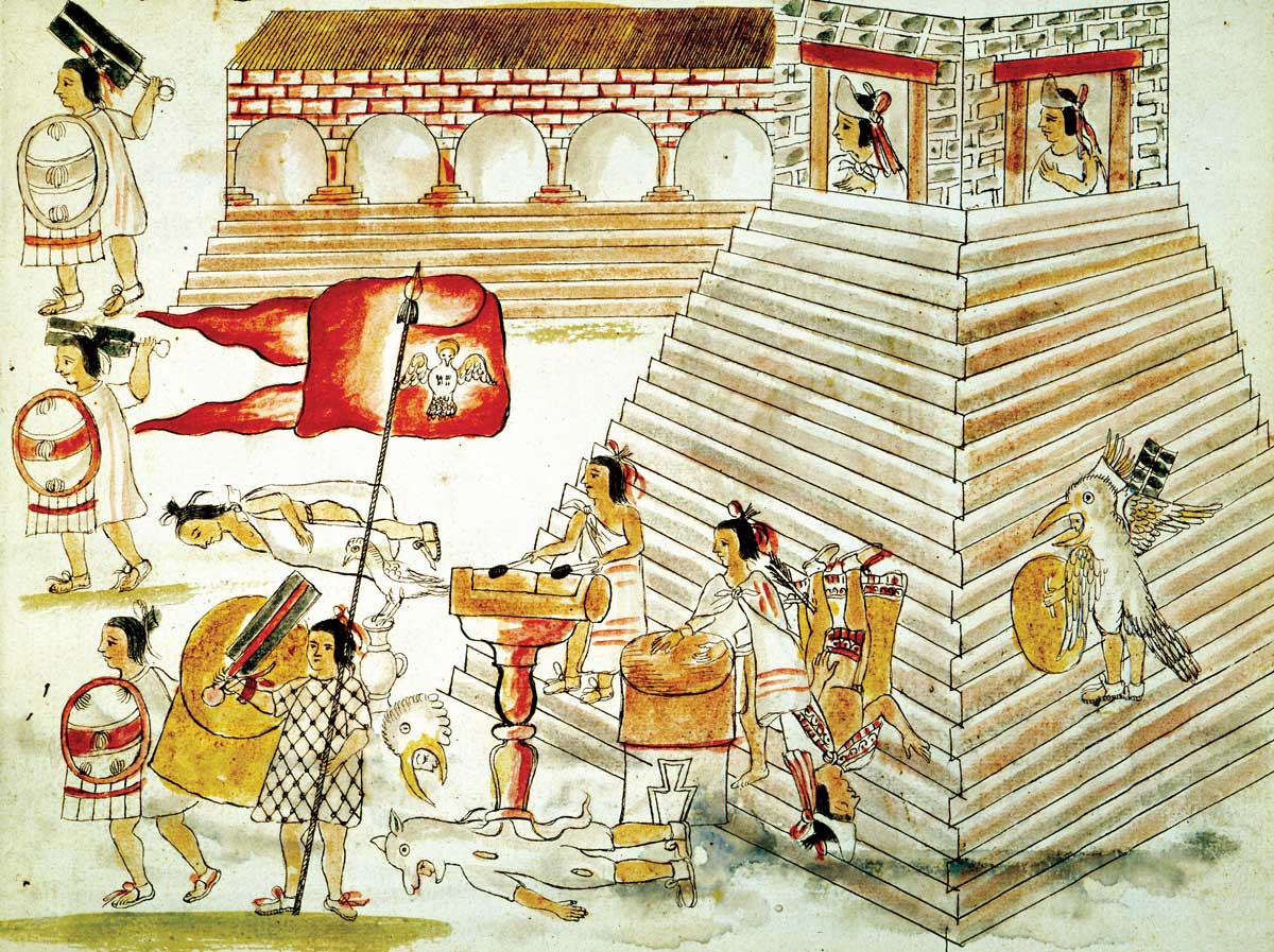 the destruction of Tenochtitlan, Spanish, 16th century © Bridgeman Images.