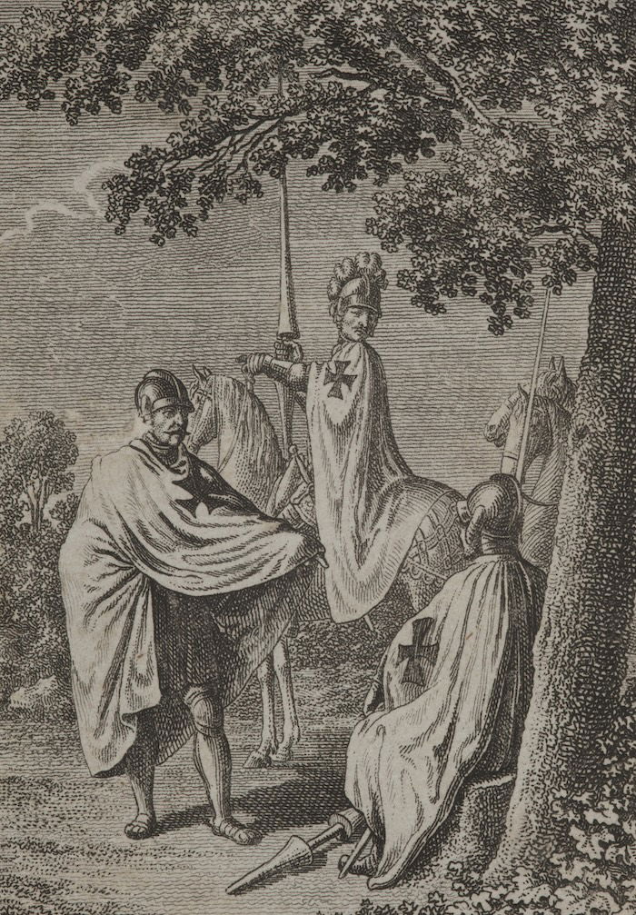 Knights of the Teutonic Order, Daniel Nikolaus Chodowiecki, 1795. Museum Narodowe w Warszawie. Public Domain.