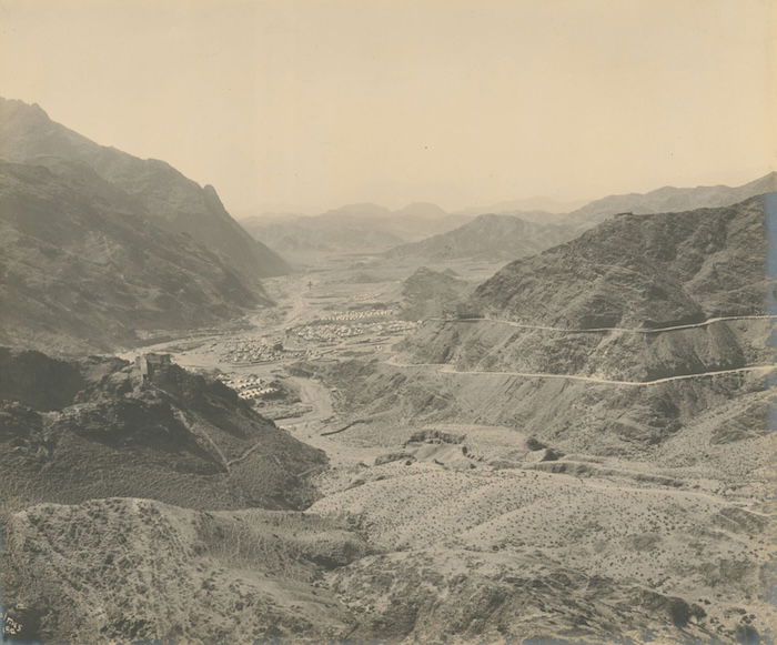 Landi Khana Camp, urthest outpost on frontier of Afghanistan, R. B. Holmes, 1919. New York Public Library. Public Domain.