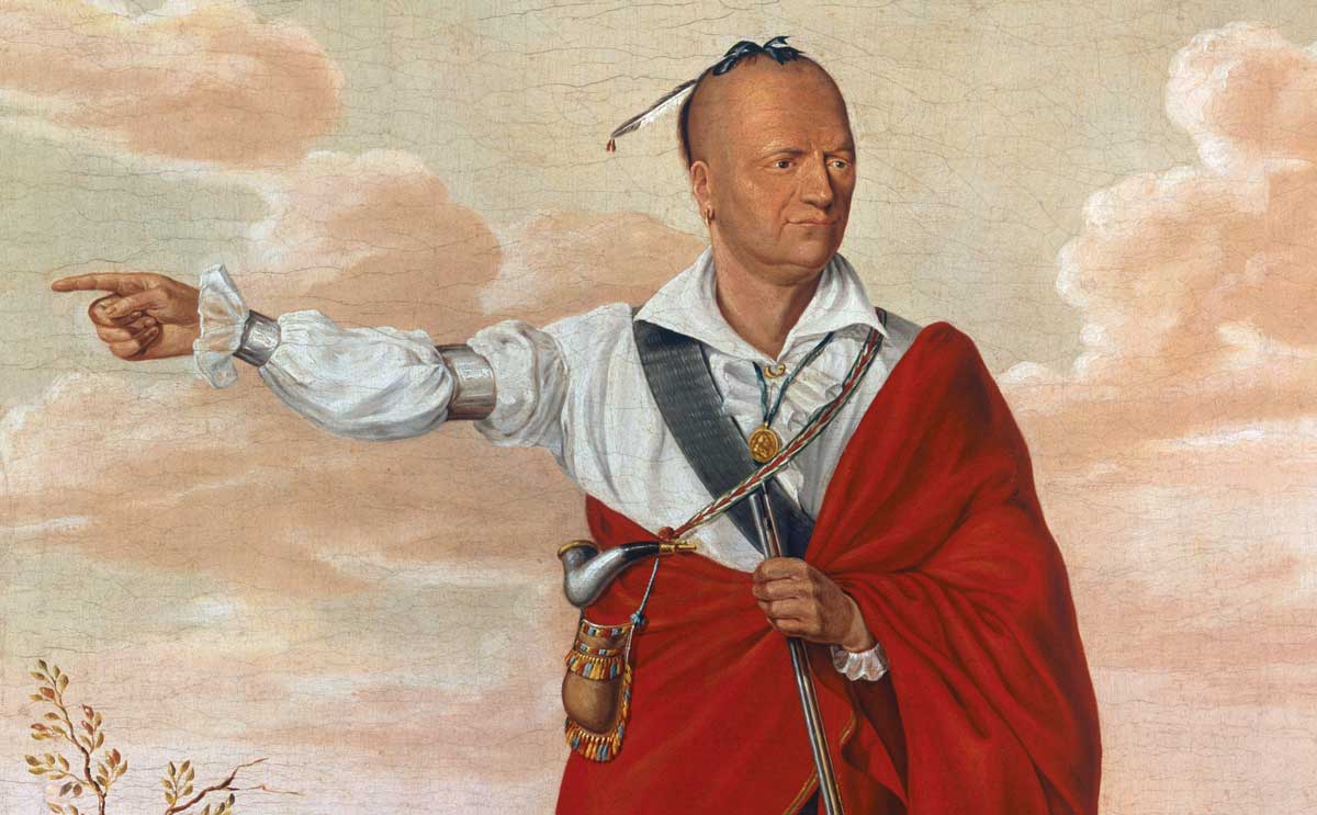 The Mohawk chief  Joseph Brant, by William Berczy, 19th century. 