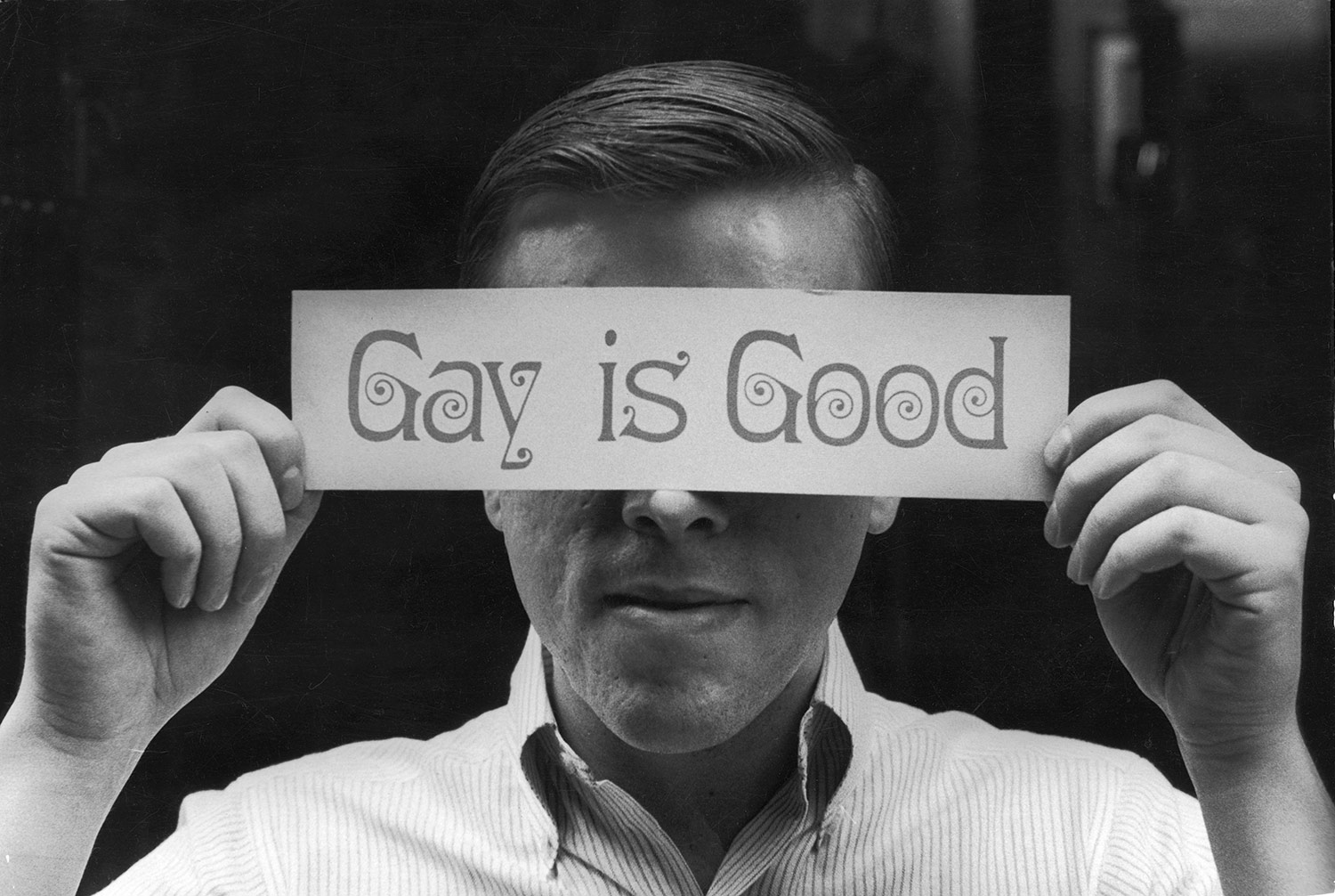 US gay rights activist Craig Rodwell, 1969.
