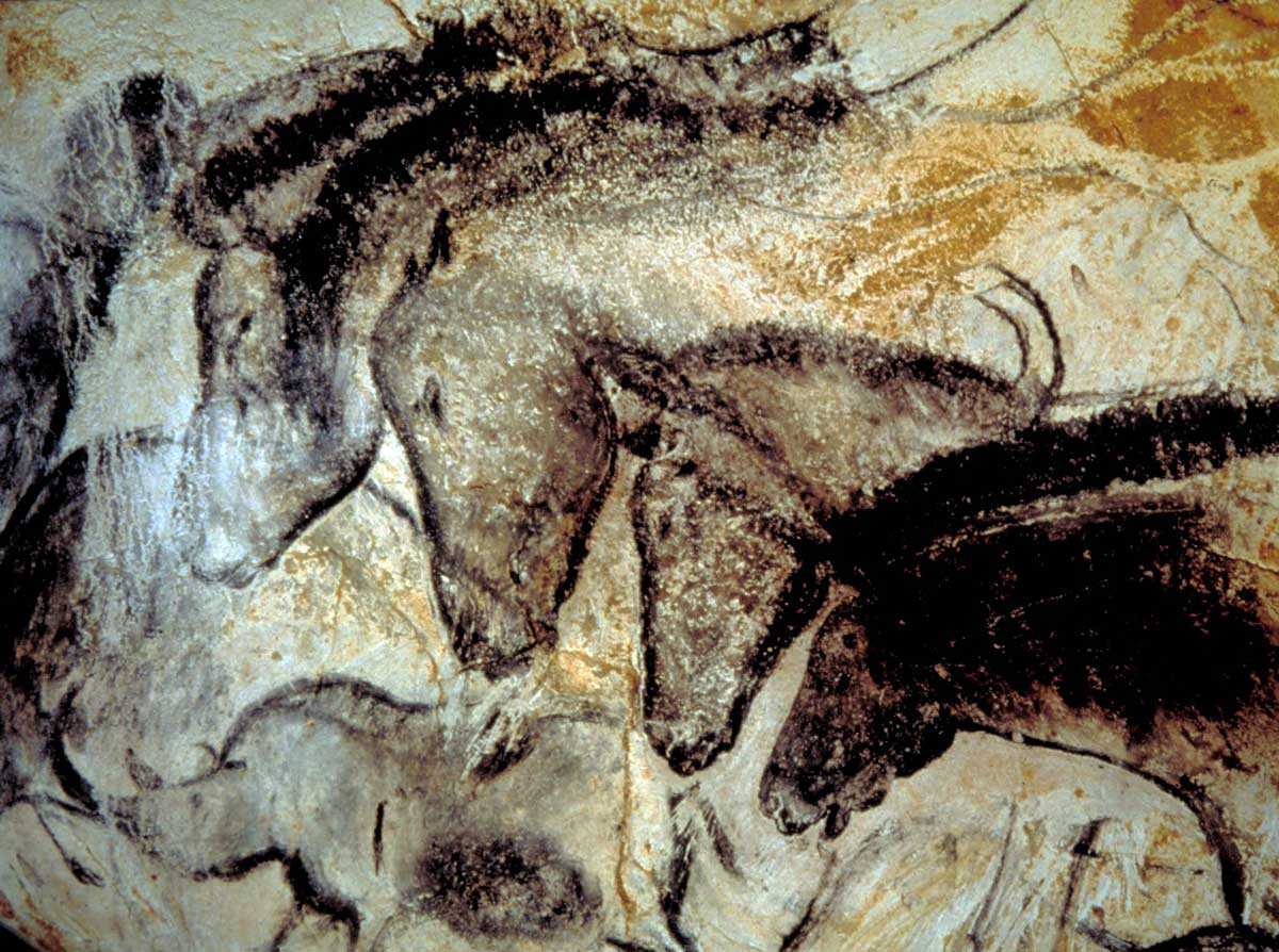 Detail of cave painting.