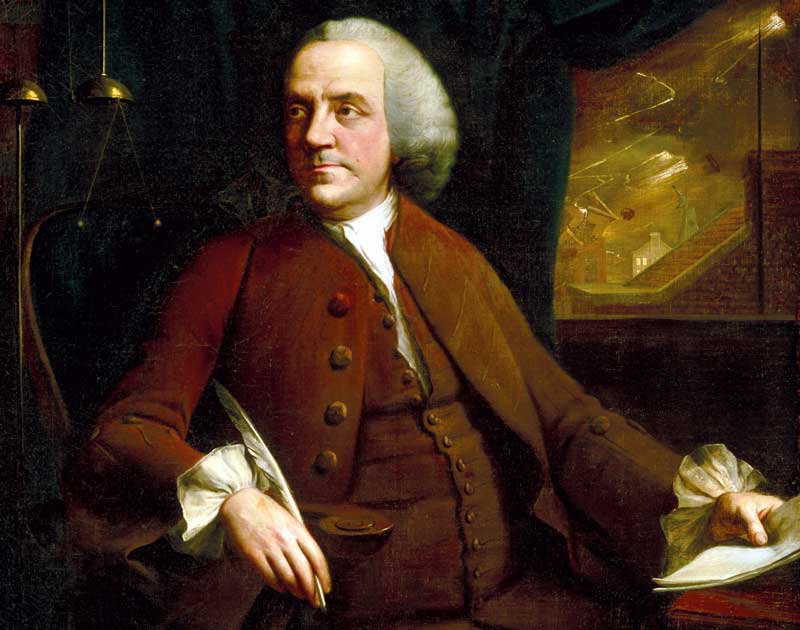Portrait of Benjamin Franklin, by Mason Chamberlain, 1762. Courtesy of the Philadelphia Museum of Art