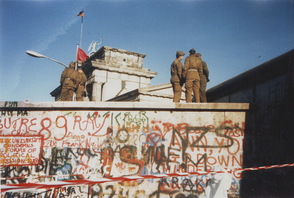 The Berlin Wall, November 1989.