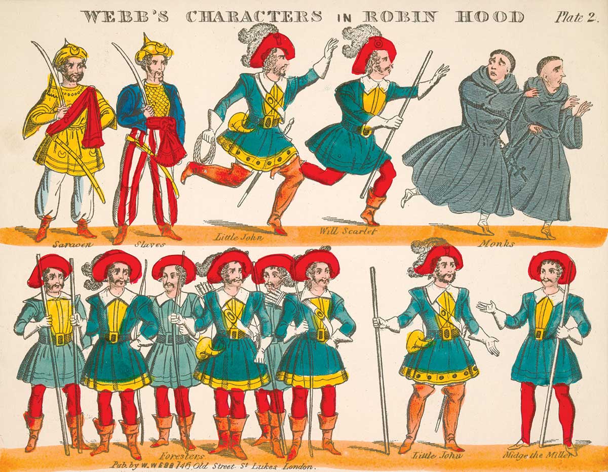Illustration for Webb's Scenes and Characters in Robin Hood, c.1850. (akg-images)
