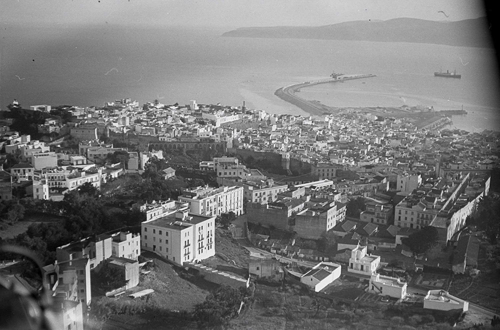 Aerial view of Tangier, by Walter Mittelholzer, 1932.