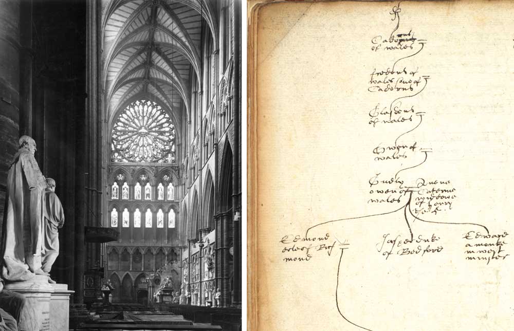 Left: the chapel of  St Blaise in the south transept of Westminster Abbey, London.