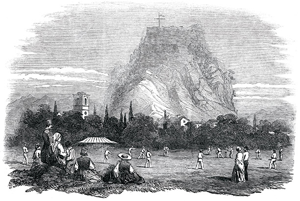 Ionian innings: a cricket match at the Corfu garrison, 1853