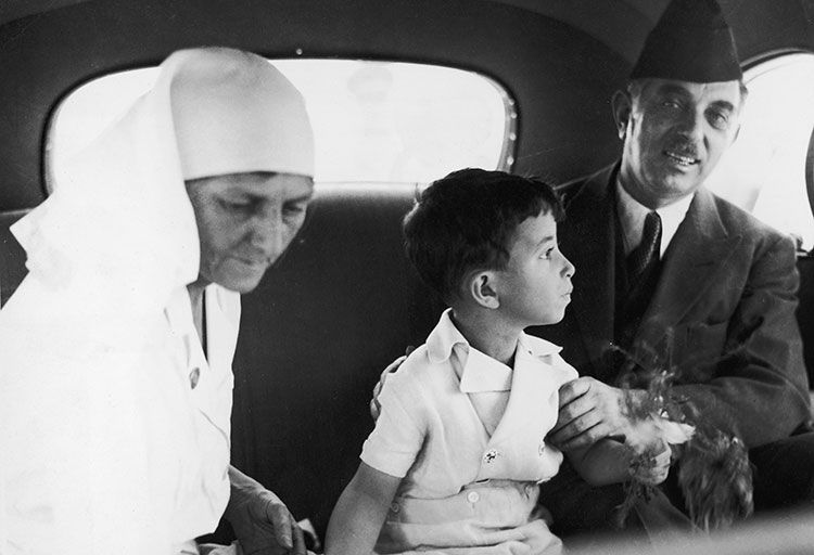 Doomed future: Faisal II, aged about five, with his nanny and the Iraqi premier, Nuri a-Said Doomed future: Faisal II, aged about five, with his nanny and the Iraqi premier, Nuri a-Said