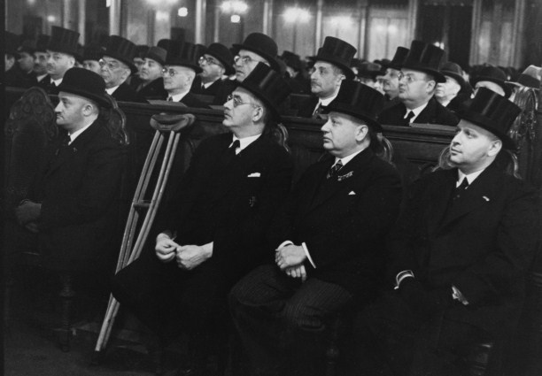 German-Jewish veterans of the First World War at the RJF commemoration in Berlin, February 1937. AKG Images