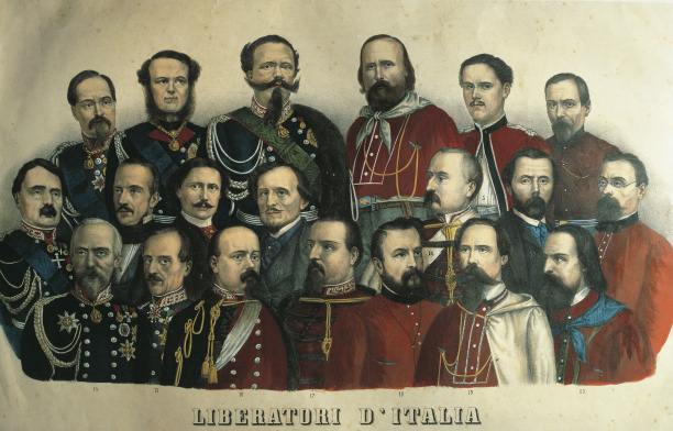 'Liberators of Ialy', a 19th-century print celebrating the Risorgimento