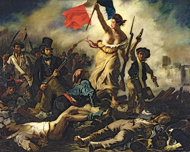 Liberty Leading the People 28th July 1830, by Delacroix