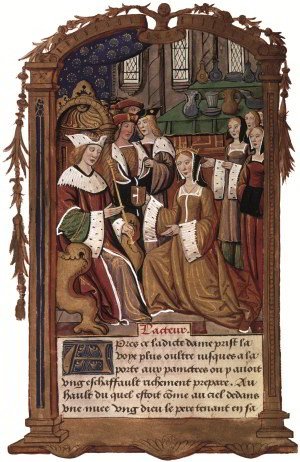 Mary is ceremonially welcomed to Paris by her new husband Louis. AKG Images/British Library