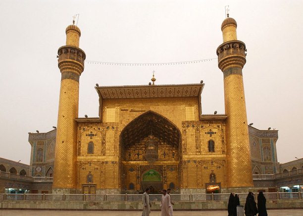 This mosque in an-Najaf, Iraq, is widely considered by Shi'as to be the final burial place of Ali.