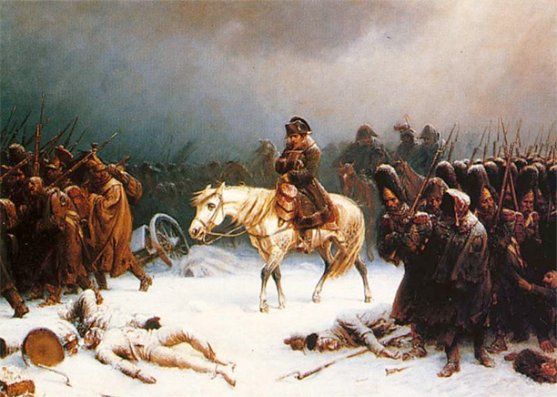 Napoleon's withdrawal from Russia, a painting by Adolph Northen.
