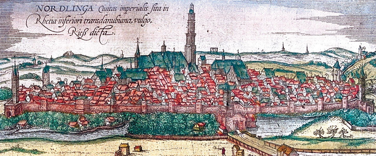 Nördlingen, in Civitates orbis terrarum by Braun and Hogenberg, 1572.