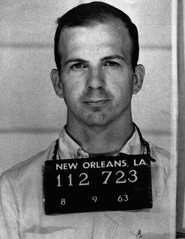 Oswald's mugshot following his arrest in New Orleans, August 9, 1963