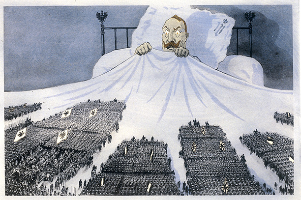 Imperial Night: a satire on Kaiser Wilhelm II by Sandy Hook, 1914